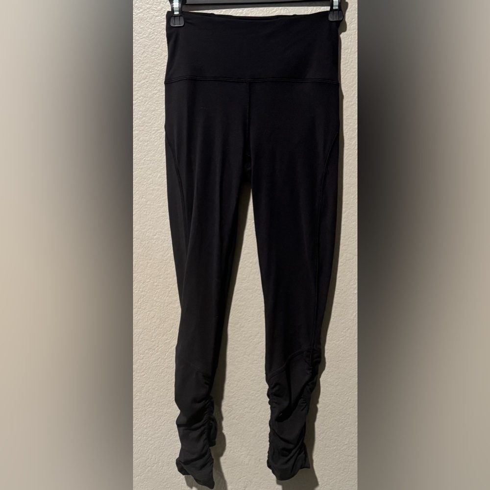 Lululemon Black bottom ruffled Leggings
